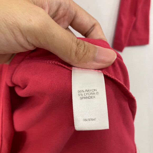 J. Jill size XL Wearever Collection Pink Long Sleeve Stretch Knit Comfy Tunic - Picture 7 of 9